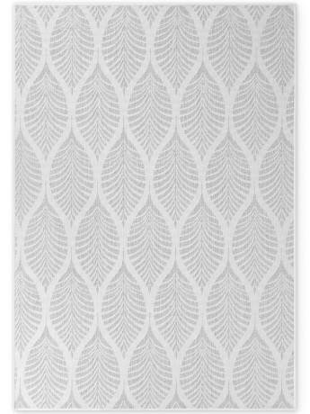 Przejdź do produktu Dywan zewnętrzny dwustronny Duet Liście szaro-kremowy 160 cm x 230 cm