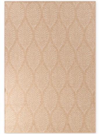 Przejdź do produktu Dywan zewnętrzny dwustronny Duet Liście beżowo-kremowy 200 cm x 290 cm