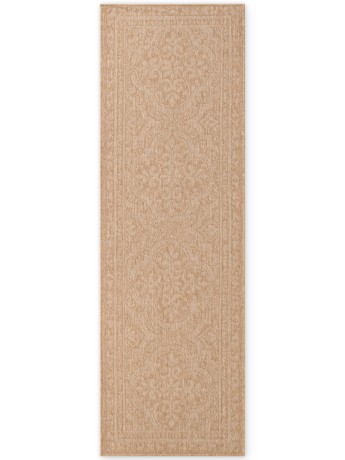 Przejdź do produktu Dywan zewnętrzny dwustronny Duet Ornament beżowo-kremowy 80 cm x 250 cm