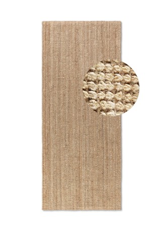 Przejdź do produktu Dywan naturalny jutowy ręcznie tkany Boucle naturalnie złoty 80 cm x 200 cm