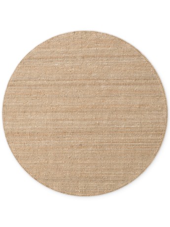 Przejdź do produktu Dywan naturalny jutowy ręcznie tkany Boucle naturalnie złoty 160 cm x 160 cm koło