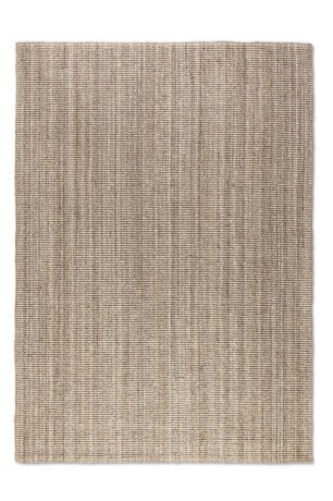 Przejdź do produktu Dywan naturalny jutowy ręcznie tkany Boucle brązowo-szary 60 cm x 90 cm