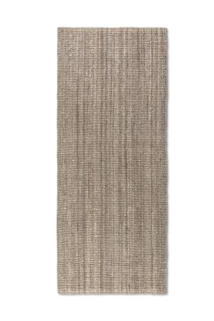 Przejdź do produktu Dywan naturalny jutowy ręcznie tkany Boucle brązowo-szary 80 cm x 150 cm