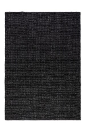 Przejdź do produktu Dywan naturalny jutowy ręcznie tkany Boucle czarny 190 cm x 280 cm