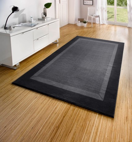 Przejdź do produktu Dywan nowoczesny Basic czarno-szary 120 cm x 170 cm