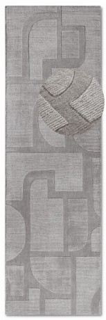 Przejdź do produktu Dywan wełniany Villeroy & Boch Alexis szary 80 cm x 250 cm