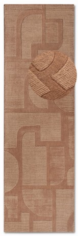 Przejdź do produktu Dywan wełniany Villeroy & Boch Alexis odcienie brązowego 80 cm x 250 cm
