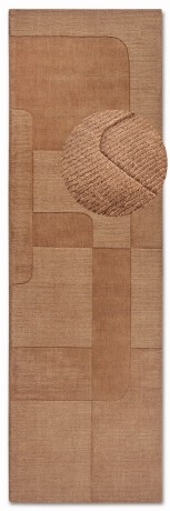 Przejdź do produktu Dywan wełniany Villeroy & Boch Charlotte odcienie brązowego 80 cm x 250 cm