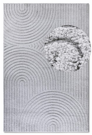 Przejdź do produktu Dywan nowoczesny New York  3D jasny szary 120 cm x 170 cm
