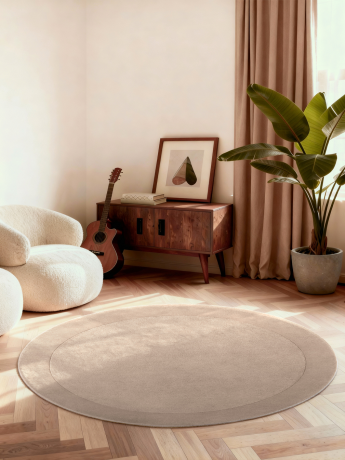 Przejdź do produktu Dywan wełniany Kari kolekcja 1812 Villeroy &  Boch naturalnie beżowy 200 cm x 200 cm koło