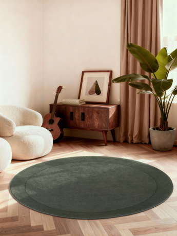 Przejdź do produktu Dywan wełniany Kari kolekcja 1812 Villeroy & Boch zielony 200 cm x 200 cm koło