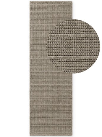 Przejdź do produktu Dywan wełniany Camden Premium Ted Baker ręcznie tkany Szary 80 cm x 250 cm