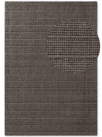 Przejdź do produktu Dywan wełniany Camden Premium Ted Baker ręcznie tkany Brązowo-Szary 80 cm x 150 cm