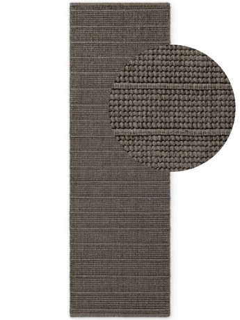 Przejdź do produktu Dywan wełniany Camden Premium Ted Baker ręcznie tkany Brązowo-Szary 80 cm x 250 cm