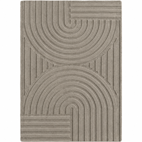 Przejdź do produktu Dywan nowoczesny 3D Pompei szaro-beżowy 80 cm x 150 cm