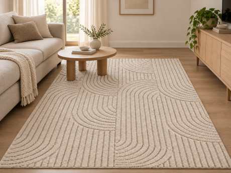 Przejdź do produktu Dywan nowoczesny Helix Geometria beżowy  280 cm x 370 cm