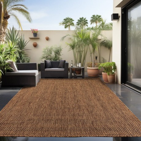 Przejdź do produktu Dywan zewnętrzny Zagora Ramka ceglany 280 cm x 370 cm