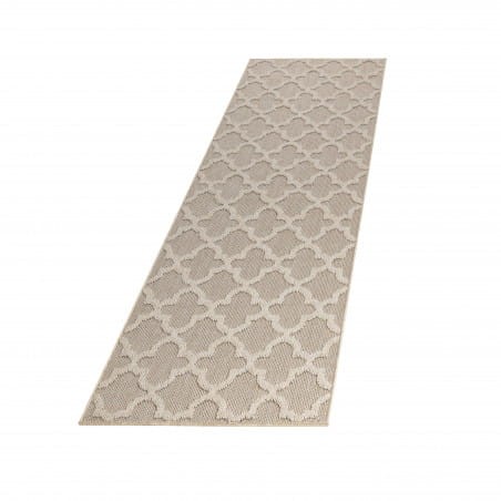 Przejdź do produktu Dywan zewnętrzny sznurkowy Patara Koniczyna beżowy 80 cm x 250 cm 