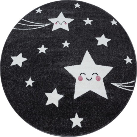 Przejdź do produktu Dywan dziecięcy Kids gwiazdki szare 120 cm x 120 cm koło
