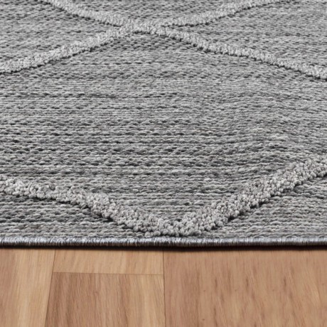 Przejdź do produktu Dywan zewnętrzny sznurkowy Patara Romby szary 80 cm x 250 cm 