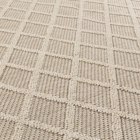 Przejdź do produktu Dywan zewnętrzny sznurkowy Patara Kratka beżowy 80 cm x 250 cm
