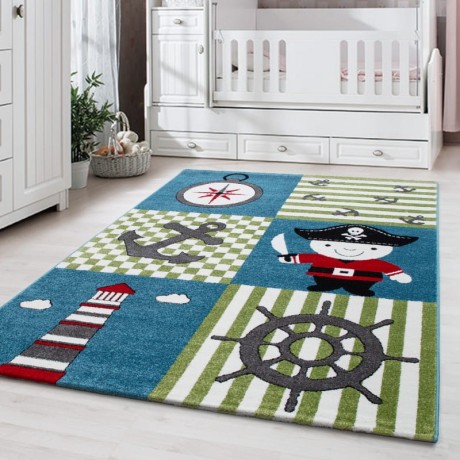 Przejdź do produktu Dywan dziecięcy Kids Morski wielokolorowy 200 cm x 290 cm