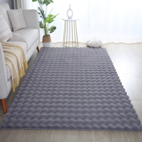Przejdź do produktu Dywan pluszowy 3D Ambiance szary 140 cm x 200 cm 
