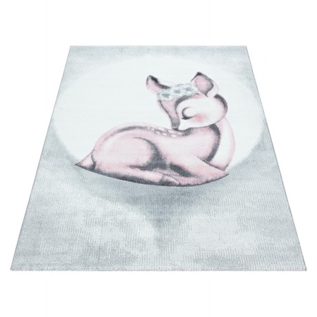 Przejdź do produktu Dywan dziecięcy Bambi  różowo-kremowy 160 cm x 230 cm