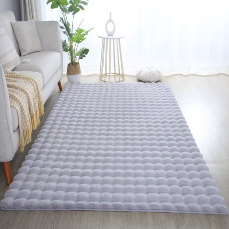 Przejdź do produktu Dywan pluszowy 3D Ambiance srebrny 160 cm x 230 cm