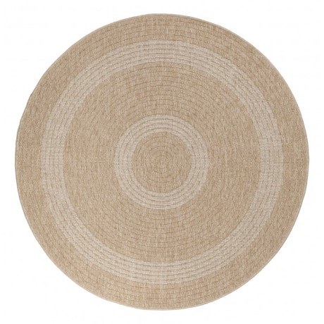 Przejdź do produktu Dywan zewnętrzny okrągły Comilla beżowy 200 cm x 200 cm 